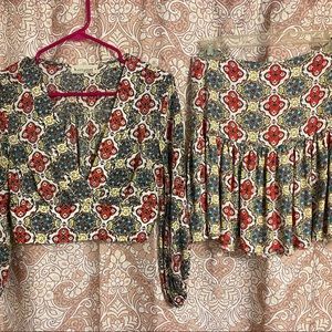 Shirt and Skirt matching set